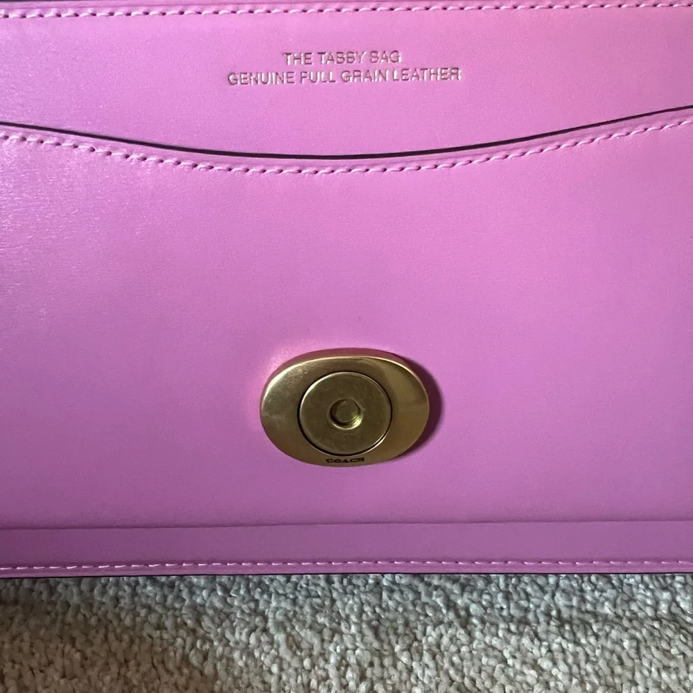 COACH Tabby 26 Pink Crossbody Bag with Gold 'C' Accent - Picture 8 of 12